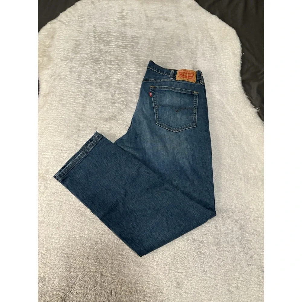 Levis 541 Mens‎ Athletic Fit Straight Blue Denim Jeans Size 38x30 Pants